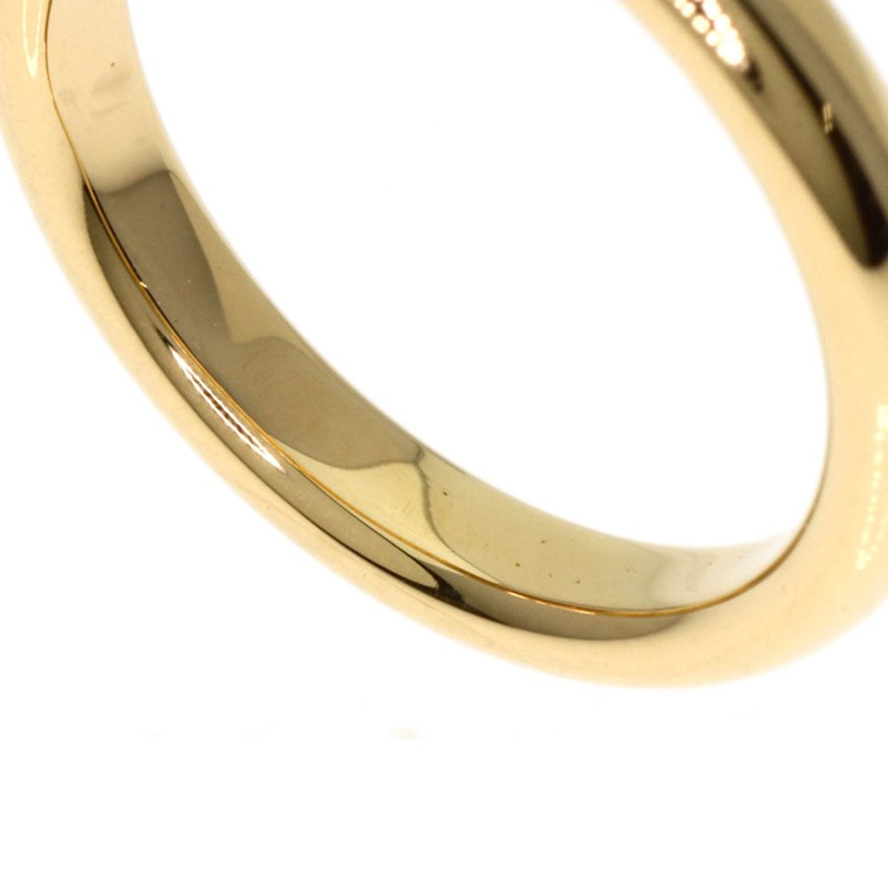 TIFFANY Classic Band 1P Diamond Ring 18K Yellow Gold Size 4.5 - Picture 9 of 10